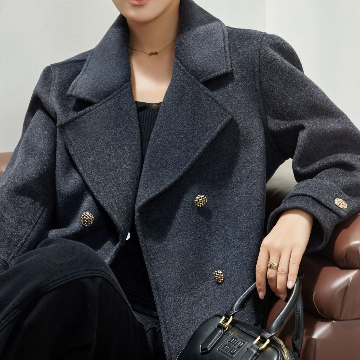 Elegant Slim Winter Wool Coat