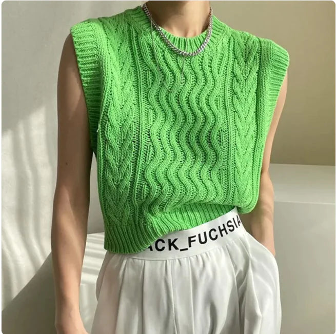 Chic & Comfy Sleeveless Knitted Vest for Women