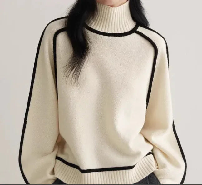 Half Turtleneck Knit Sweater